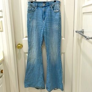 Lee Flared Jeans with Rips